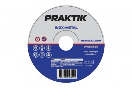 Rezna ploča za inox/metal Praktik - 115 x 1 mm