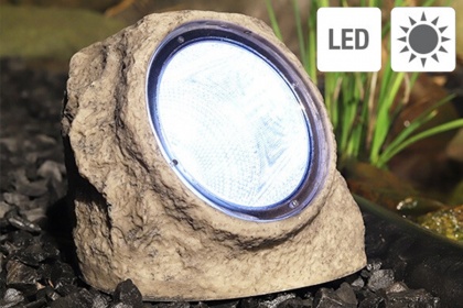 Solarna LED lampa u kamenu