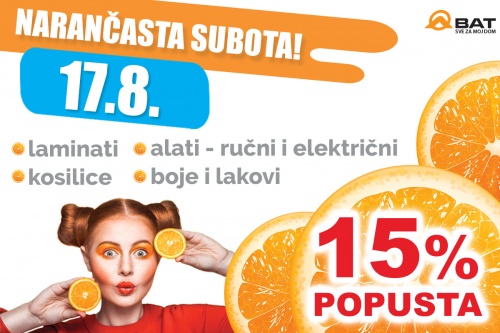 Narančasta subota - 17. kolovoza!