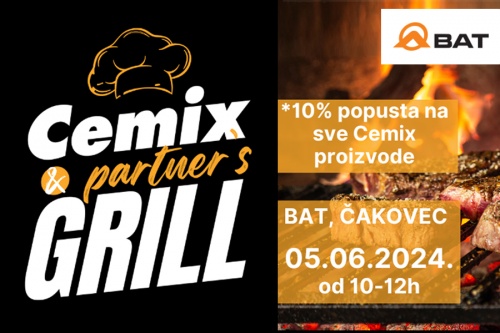 Cemix &amp; Partners Grill uz 10% popusta na Cemix proizvode!