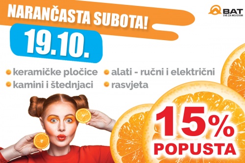 Narančasta subota - 19. listopada!