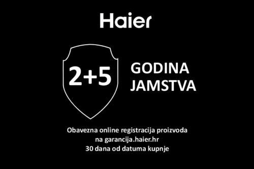 Haier produljeno jamstvo 2+5 godina